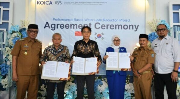 kebocoran air kota banjar, perumda air minum tirta anom, koica ibs korea, wi plat co ltd, pt supra internasional indonesia, wali kota banjar sudarsono, berita kota banjar hari ini, teknologi pendeteksi kebocoran air, pelayanan air bersih banjar, e fitrah nurkamilah, air minum kota banjar