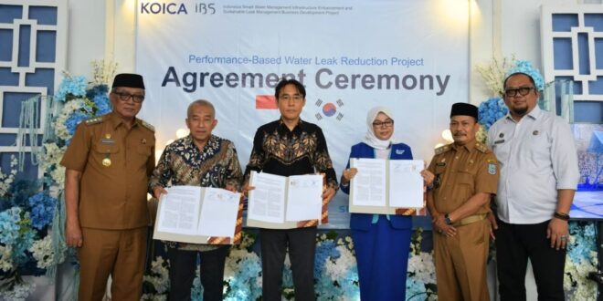kebocoran air kota banjar, perumda air minum tirta anom, koica ibs korea, wi plat co ltd, pt supra internasional indonesia, wali kota banjar sudarsono, berita kota banjar hari ini, teknologi pendeteksi kebocoran air, pelayanan air bersih banjar, e fitrah nurkamilah, air minum kota banjar
